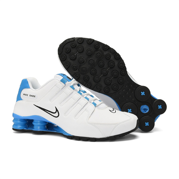 Men's Running Weapon Shox NZ Shoes White/Blue 0012